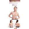 Shock-proof Gathering Plus Size Running Yoga Fitness Bra Hollow-out Beauty Back Front Zipper Sports Underwear Women