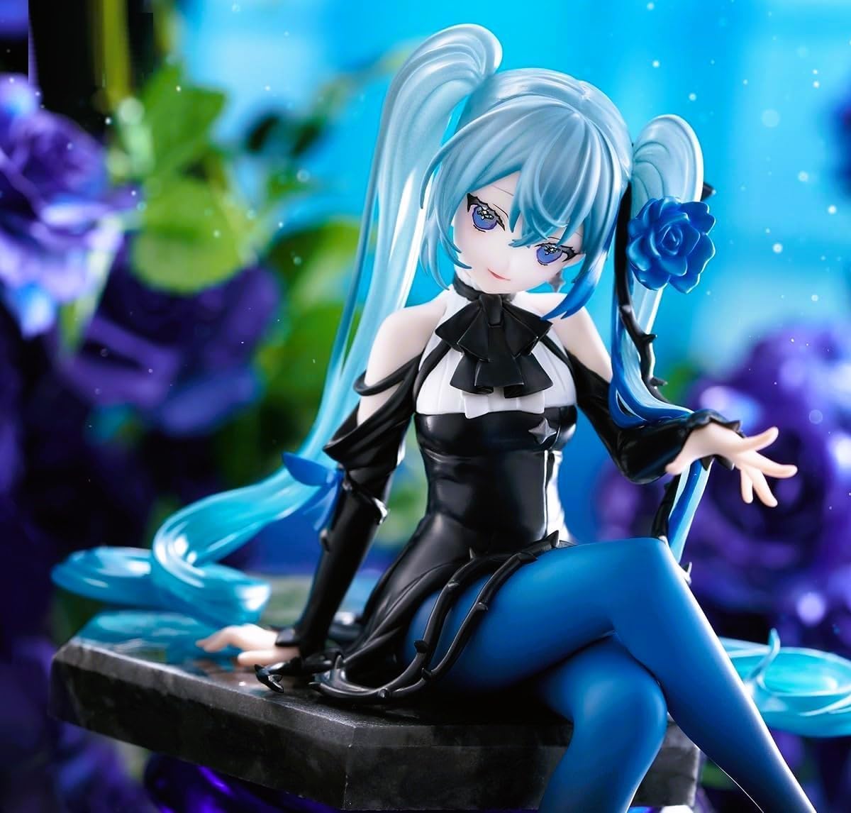 

Hatsune Miku Blue Rose Figure Noodle Stopper Flower Fairy Approx. 14cm [1 type] Official