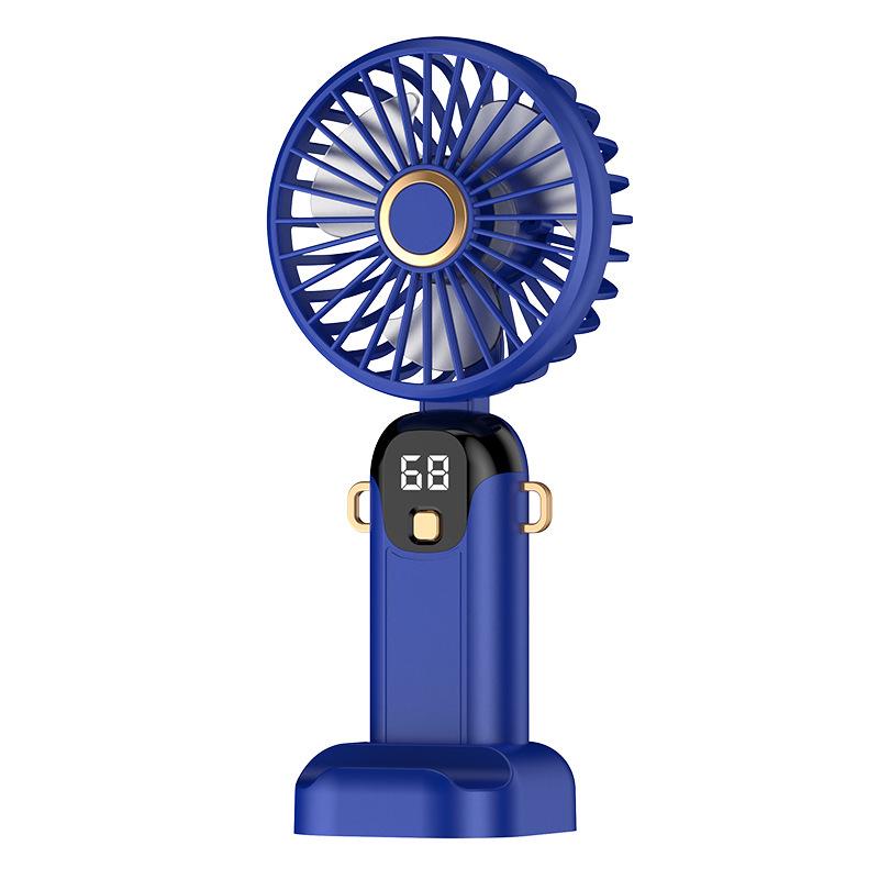 Portable Silent Mini USB Folding Fan with Neck Lanyard Standard