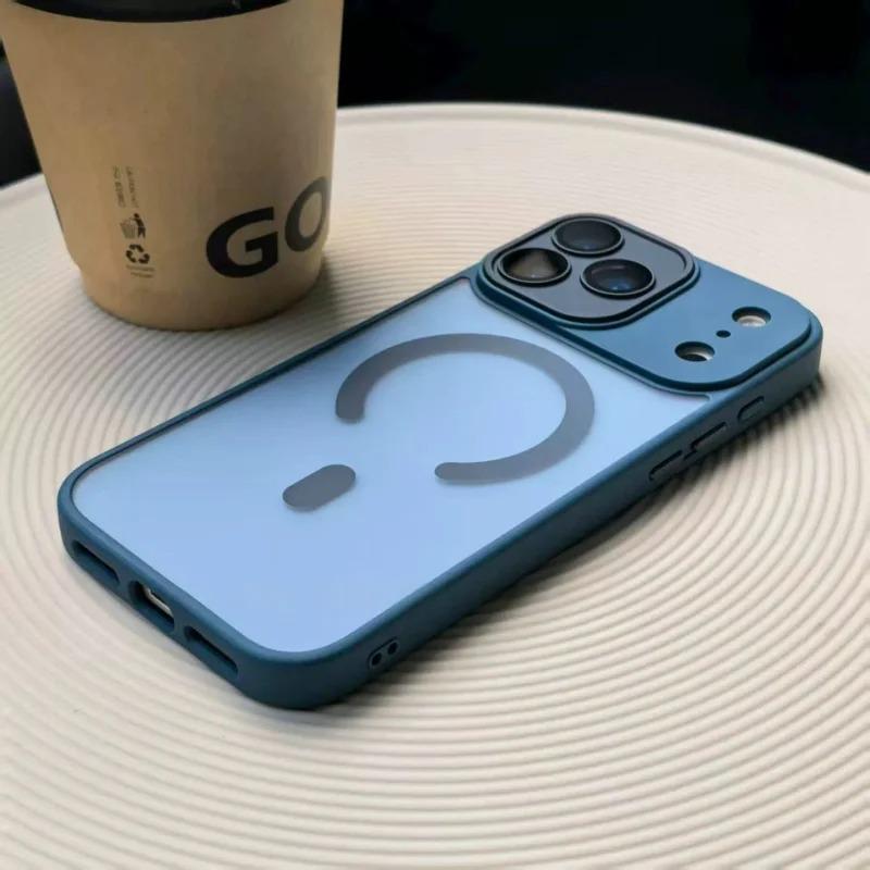 Original Matte Translucent Lens Protect Magsafe Phone Case For iPhone 17 17 Air 17Pro 17 Pro Max Magnetic Wireless Charge Cover