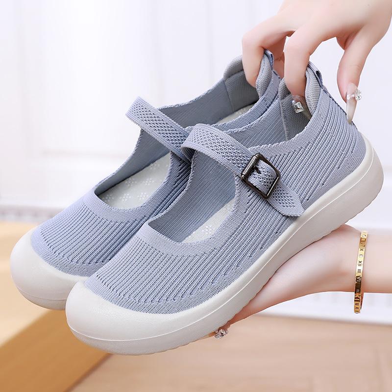 Old Beijing cloth shoes women's summer new women's shoes soft sole not tired feet mother shoes comfortable and breathable casual shoes