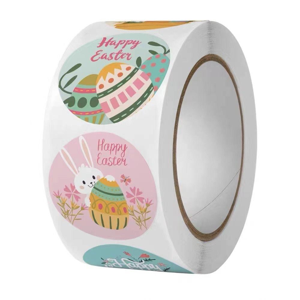 Cute Painted Eggshell Stickers Easter Egg Rabbit Stickers Lovely Easter Stickers  Hand Ledger