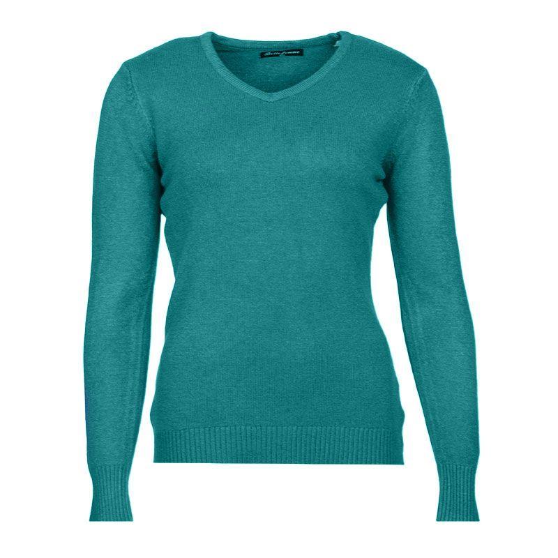 Pull col v laine et cachemire Femme BELLE FEMME