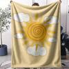 Abstract Sunny Throw Soft Flannel AC Blanket Lightweight Summer Nap Throw Cozy  Blanket for Sofa Bed Travel Home