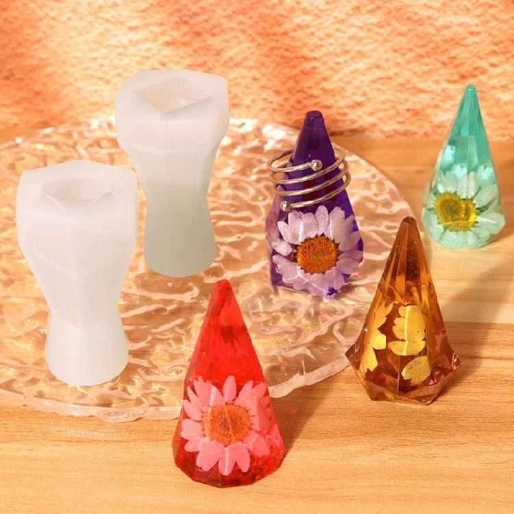 Ring Holder Cone Resin Mold Pyramid Mold for Epoxy Casting Jewelry Display Stand