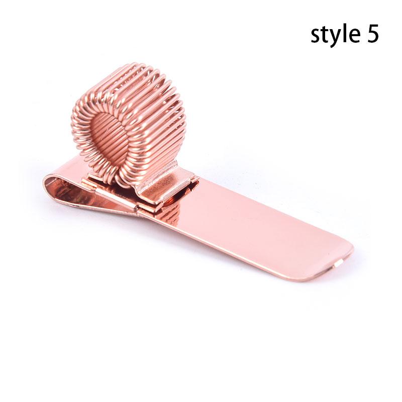 1Pcs Metal Spring Pen Holder Metal Pen Clips Elastic Loop Notebook Stationery