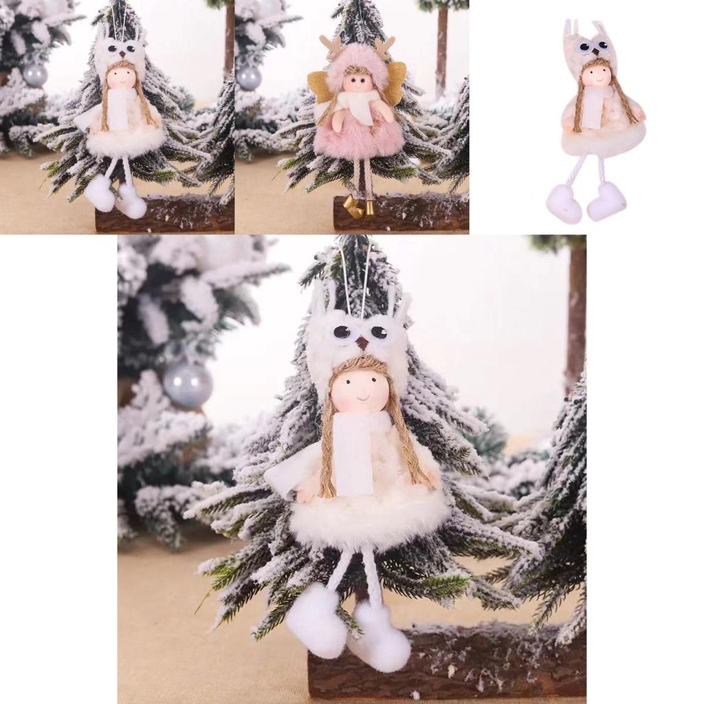 Creative Christmas Plush Angel Ornament For Children Cute Doll Gift For Christmas Tree Decoration