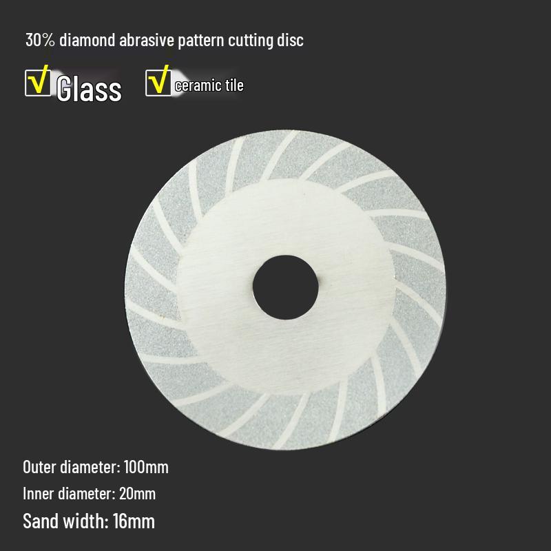 Diamond Angle Grinder Disc for Trimming, Chamfering, Cutting, and Polishing Tiles