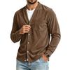 Men's Casual Loose Fit Color Shirt with Pockets for Everyday Wear