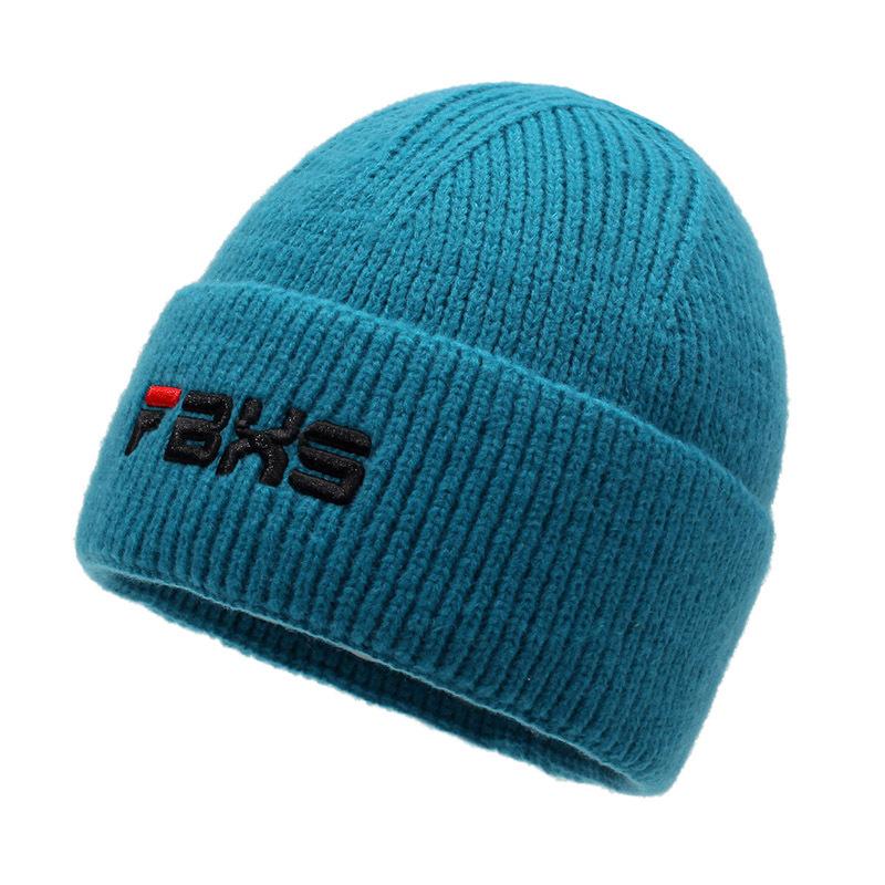 Couple Knitted Hat Versatile Fashion Three-Dimensional Embroidered Wool Hat Men'S And Women'S Outdoor Warm Ear Protector Cold Hat