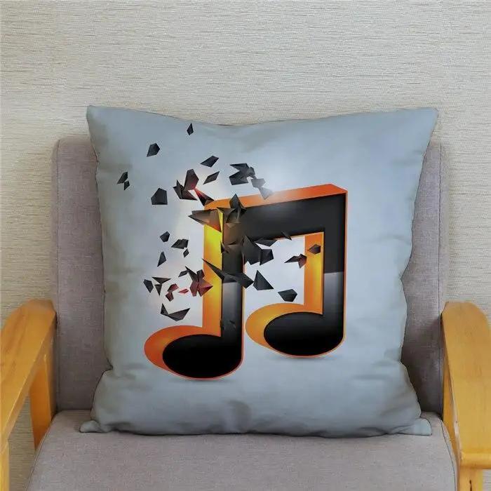 Music Notes Pillowcase Soft Cotton -Unique Piano Key Design for Music Lovers Comfortable and Stylish Perfect Gift for Home Decor