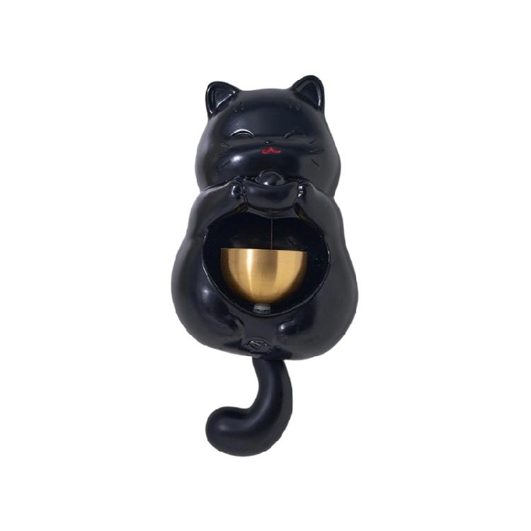 Magnetic Lucky Cats Statue Door Chimes Entryway Alert Bells for Home and Store Entrance Decoration Hanging Doorbell Gift