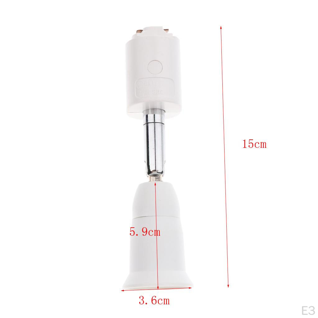 E27 Standard Screw-in Lamp Holder Adjustable Plastic Track Lighting Fixture