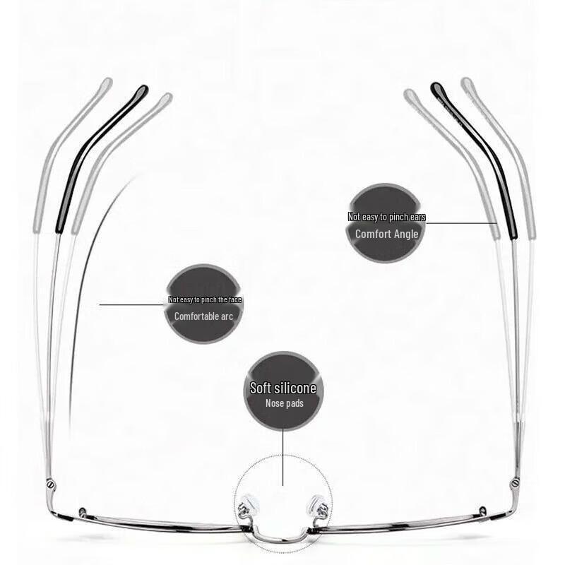 Jinsu Smart Zoom Anti-Blue Light Reading Glasses