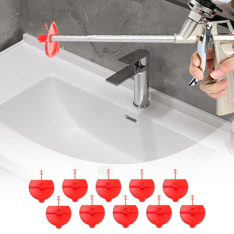 10pcs Spray Polyurethane Foam Guns Flat Fan Spray Nozzle Foam Expanding Spray Guns Foaming Jet Glue Polyurethane Trigger Spray