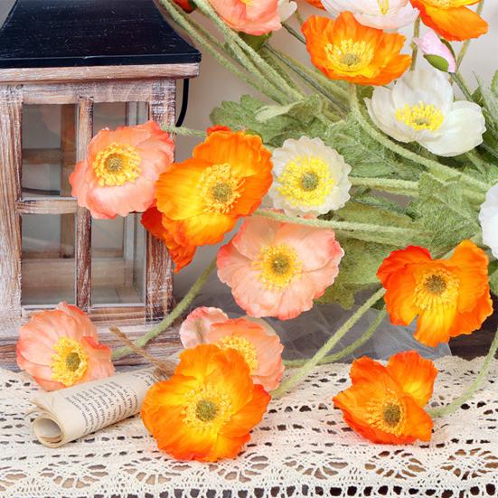 Flor Artificial Flor de Seda Falsa Realista Hogar Oficina Boda Fiesta Interior Exterior Decoración de Plantas de Floración Falsa