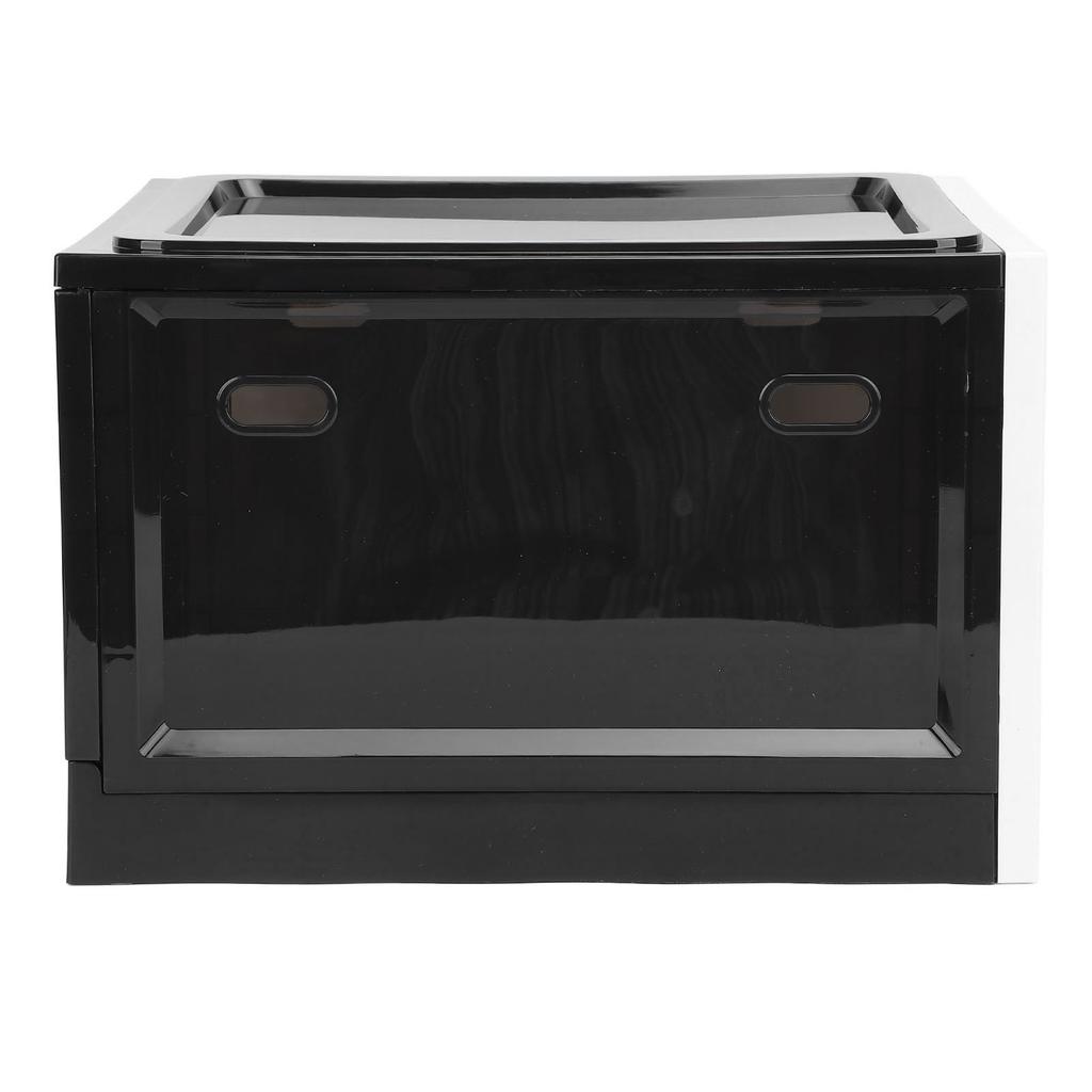 Fridge Lock Box Plastic Multifunctional Convenient Lockable Food Storage Cabinet for Home Black and