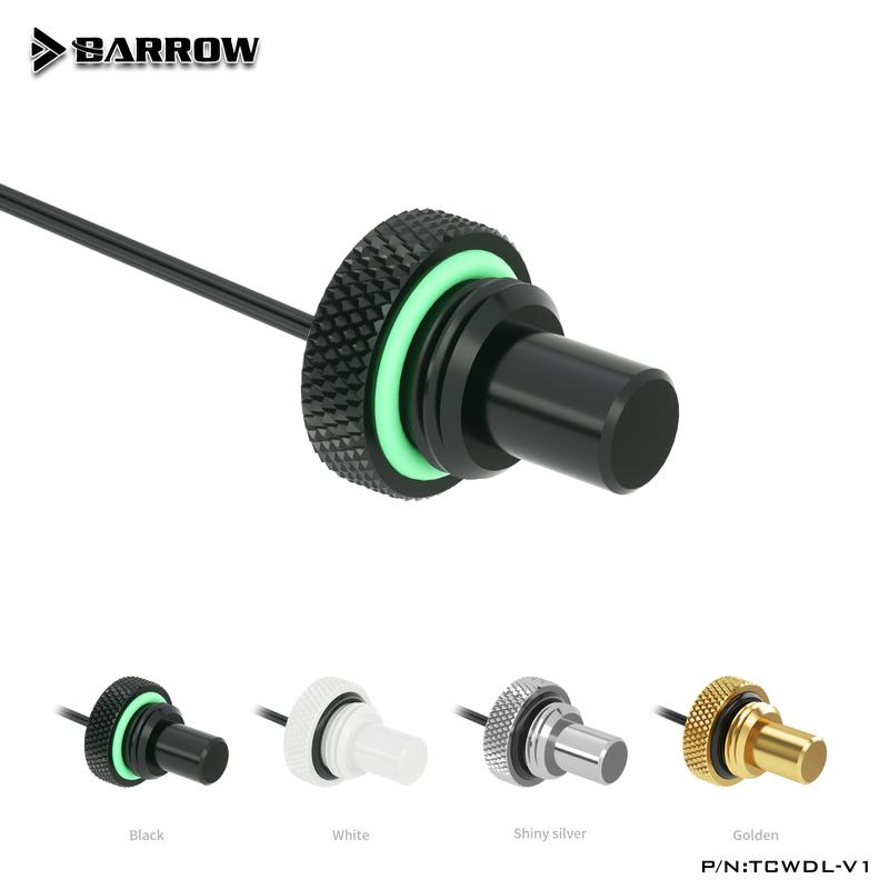 

Barrow TCWDL-V1 TCWD-V1 Watercooling Fitting G1/4 PC RGB Mini Water Cooler Stop Gold/Black/White/Silver Fittings Short type золотой