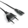 90° L-Shaped Euro 2-Pin Plug Power Cord for Milk Warmer, Tea Brewer, Kettle, Water Heater, Nail Art Machine, Desk Lamp
