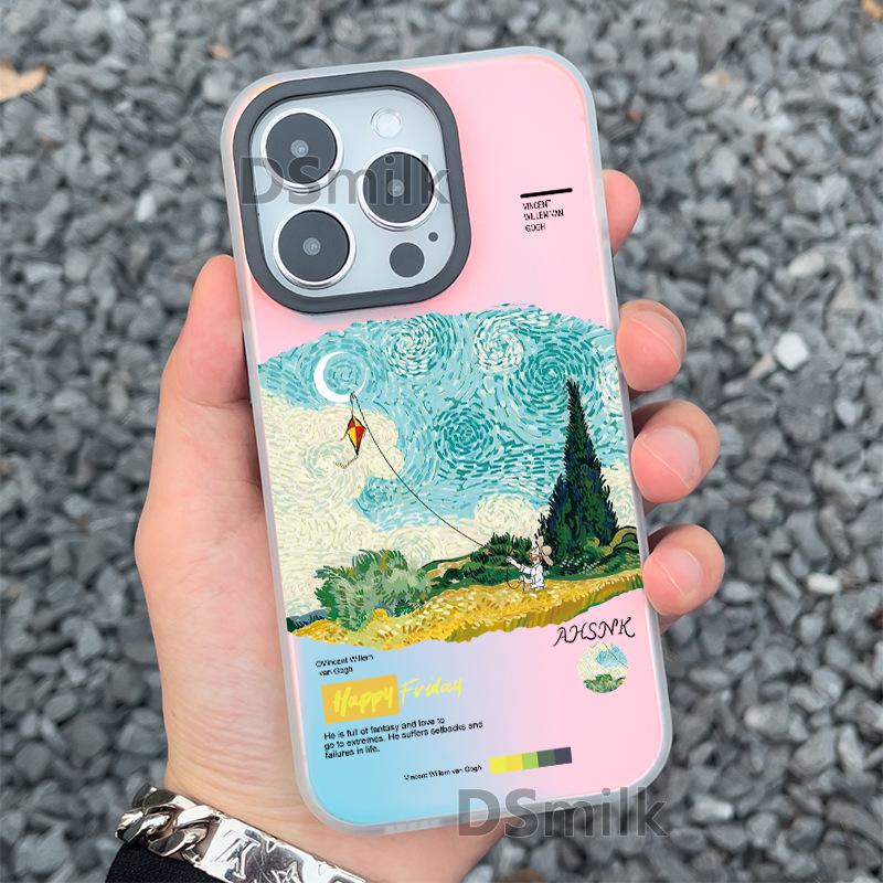 

Чехол Van Gogh Colorful для iPhone 15 Pro в цвете Aurora White для Apple 12/11/Xs Max/8 12