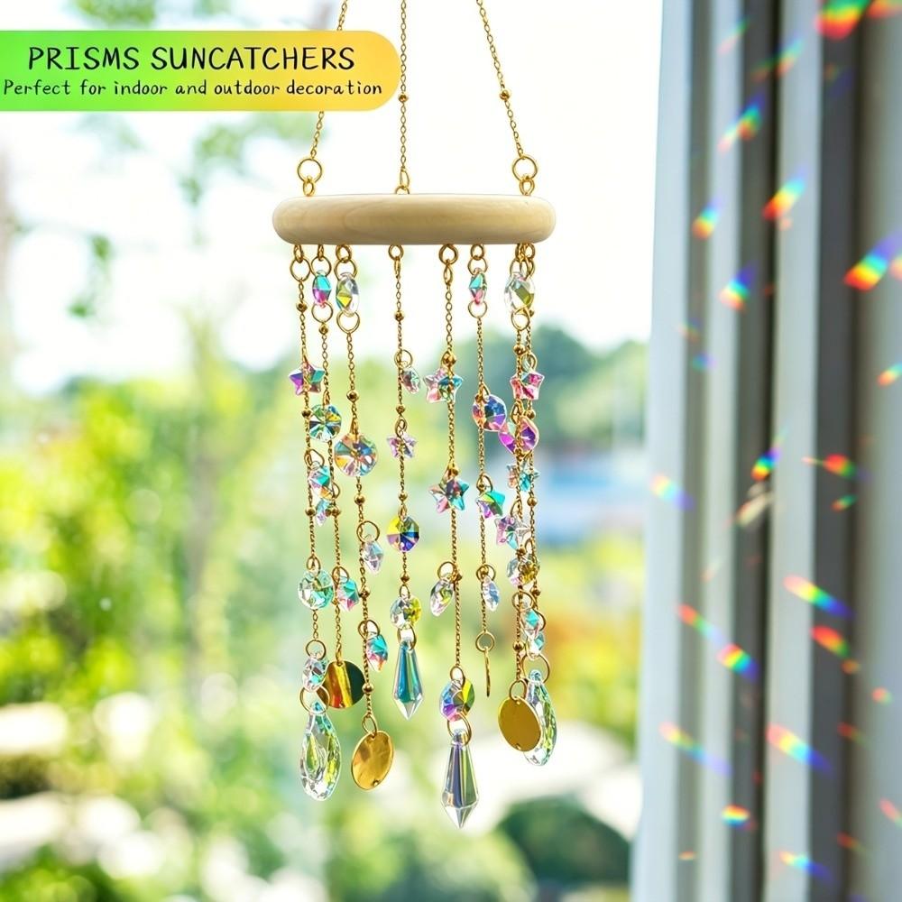 Exquisite Prism Rainbow Maker Hanging Window Hanging Decor Crystal Sun Catcher Window Decor