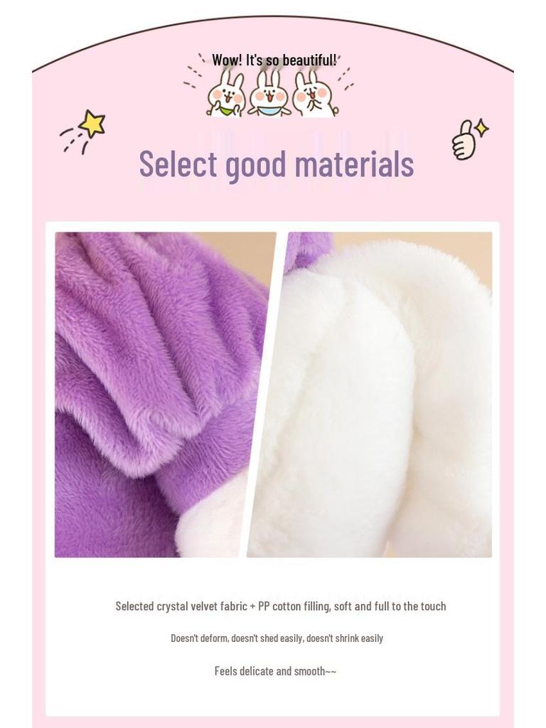 Premium Donald & Daisy Duck Kaninchenfell Plüschtier Set