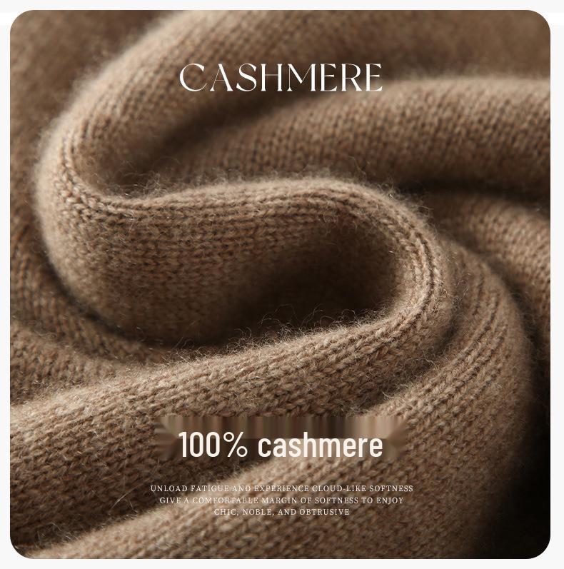 High-End Women's Cashmere Turtleneck Sweater: Versatile Autumn/Winter Knitwear