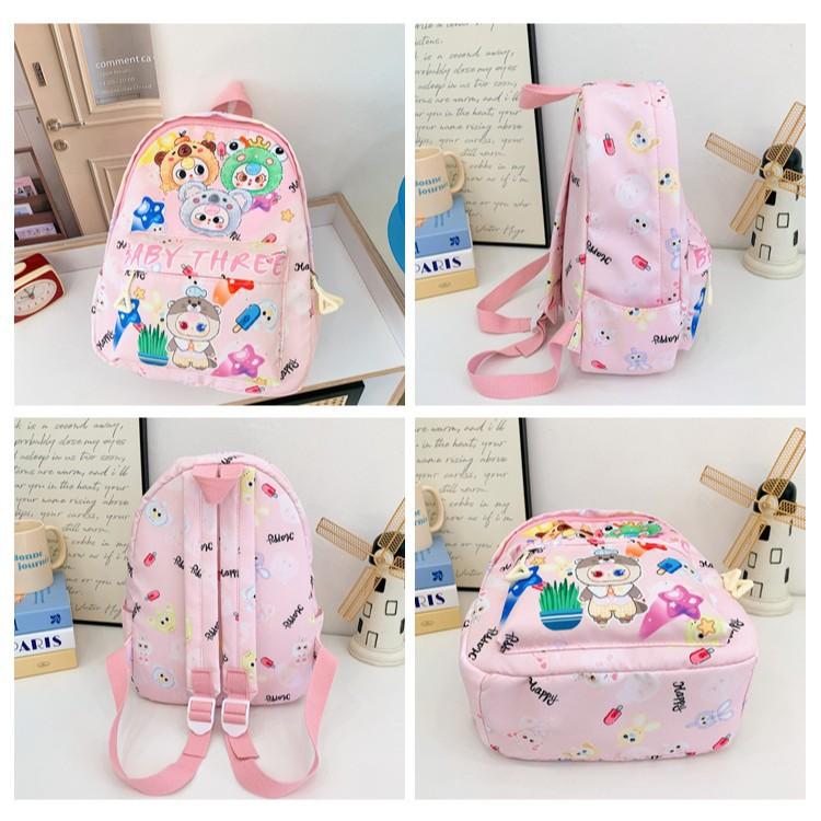 Children's Backpack POP MART Cute Baby Backpack Boys and Girls Cartoon Kindergarten School Bag