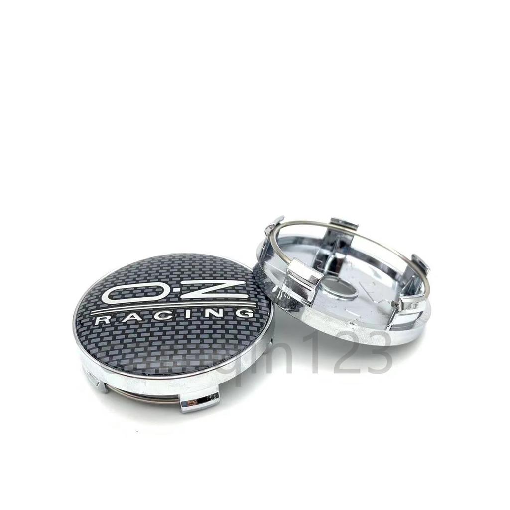 4 ΤΕΜΑΧΙΑ 60mm OZ Racing Καλύμματα Κέντρου Τροχού Αυτοκινήτου Σήμα Εμβλήματος Λογότυπο Τροχού Ετικέτα Αξεσουάρ Στυλ Αυτοκινήτου
