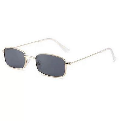 Fashion Retro Sunglasses Metal Small Square Frame Korean Version Glasses Clear Lens Sunglasses Uv Protection Men Women Goggles