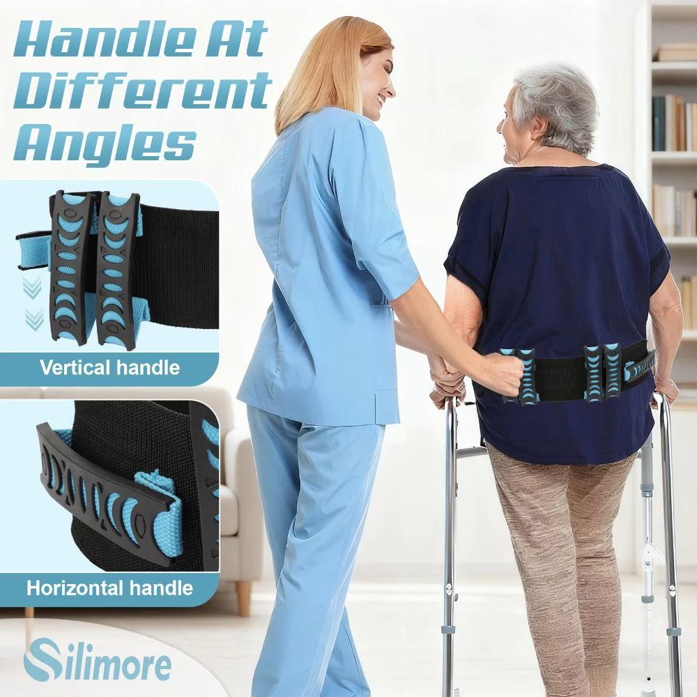 Non Slip Support Elderly Gait Belt Adjustable Waist Traction Belt  Bariatric Care