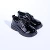 Foreign Trade Wholesale 2025 New Children's Black School Shoes Student Shoes African Versatile Trend Glossy Children's Leather Shoes