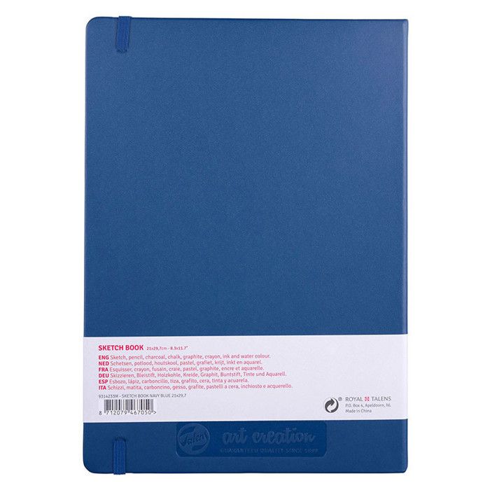 Carnet de croquis - Sakura - A4 - 80 pages - 140g - Bleu marine