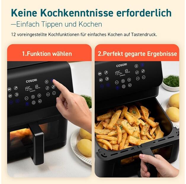 Фритюрница Cosori Premium II Plus 6.2l schwarz (CAF-P652-KEU)