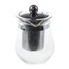 Promotion! 350mL Heat-resistant Clear Glass Teapot Stainless Steel Infuser Flower Tea Pot