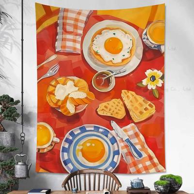 Delicious Food Cartoon Tapestry Bohemian Wall Tapestries Mandala Home Decor