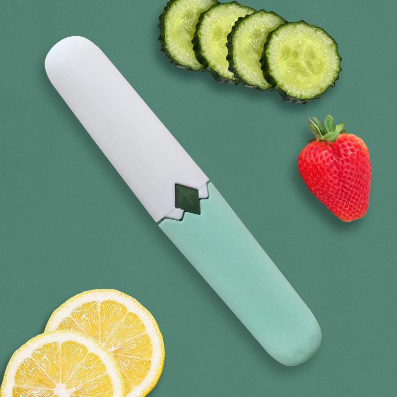 

Two-in-one Multi-functional Fruit Knife, Peeling Knife, Skin Scraping Knife, Peeling Device, Double-headed Peeling Knife, Portable Carry-on Knife зелений/білий