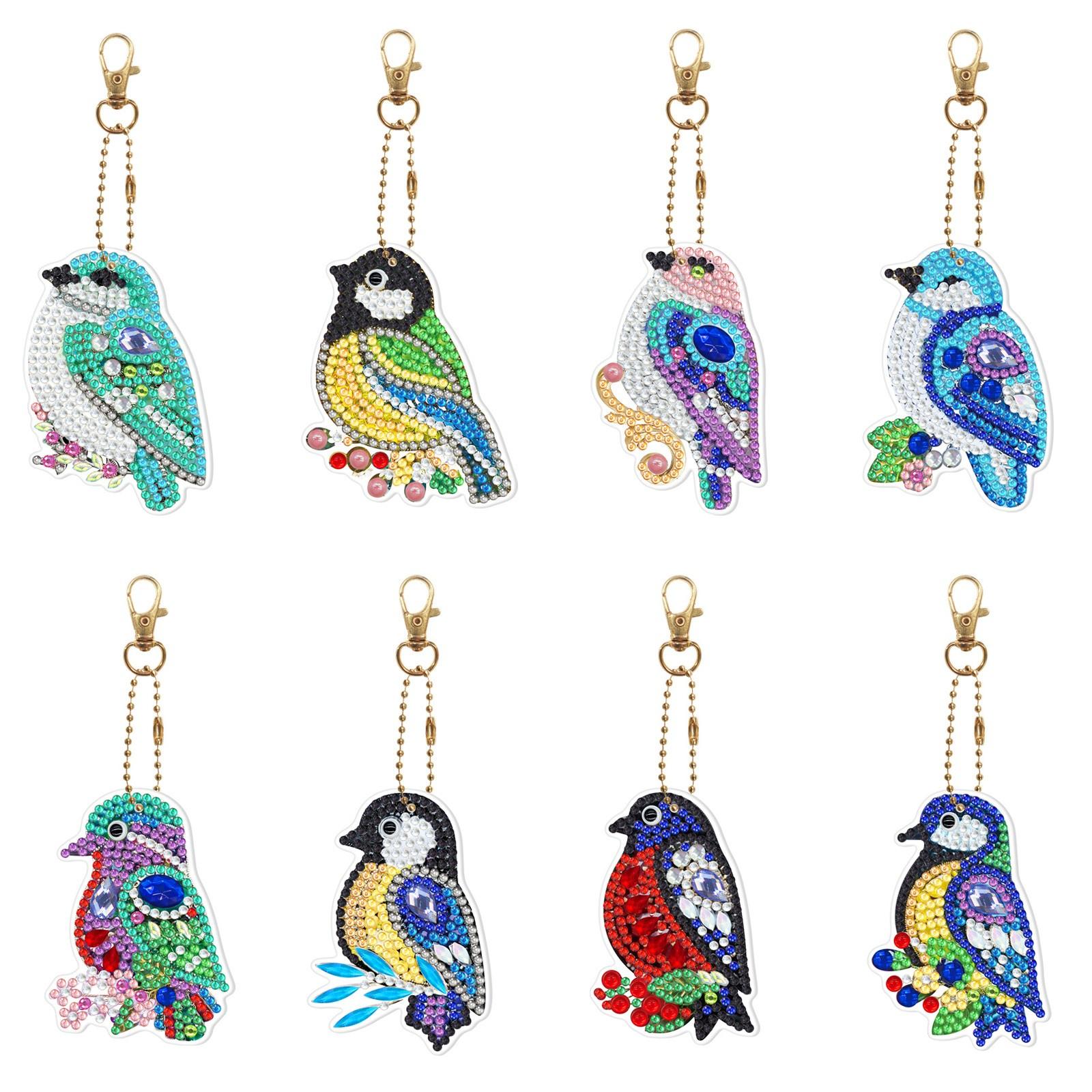 

Брелки с птицами на день рождения, рождественский декор, подвеска для рукоделия