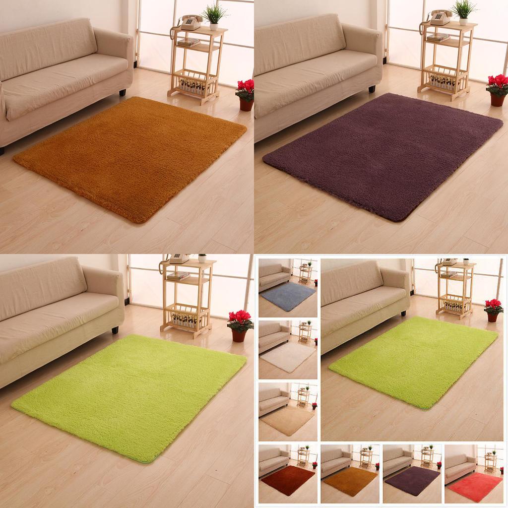 Luxurious Thick Plush Area Rug Machine-woven Non-slip Bath Mat For Bathroom