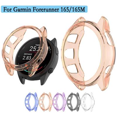 Garmin Forerunner 165 için TPU Oyuk Koruyucu Kılıf Düşmeye Karşı Yüksek Kaliteli Saat Kabuğu Garmin Forerunner 165 Music için