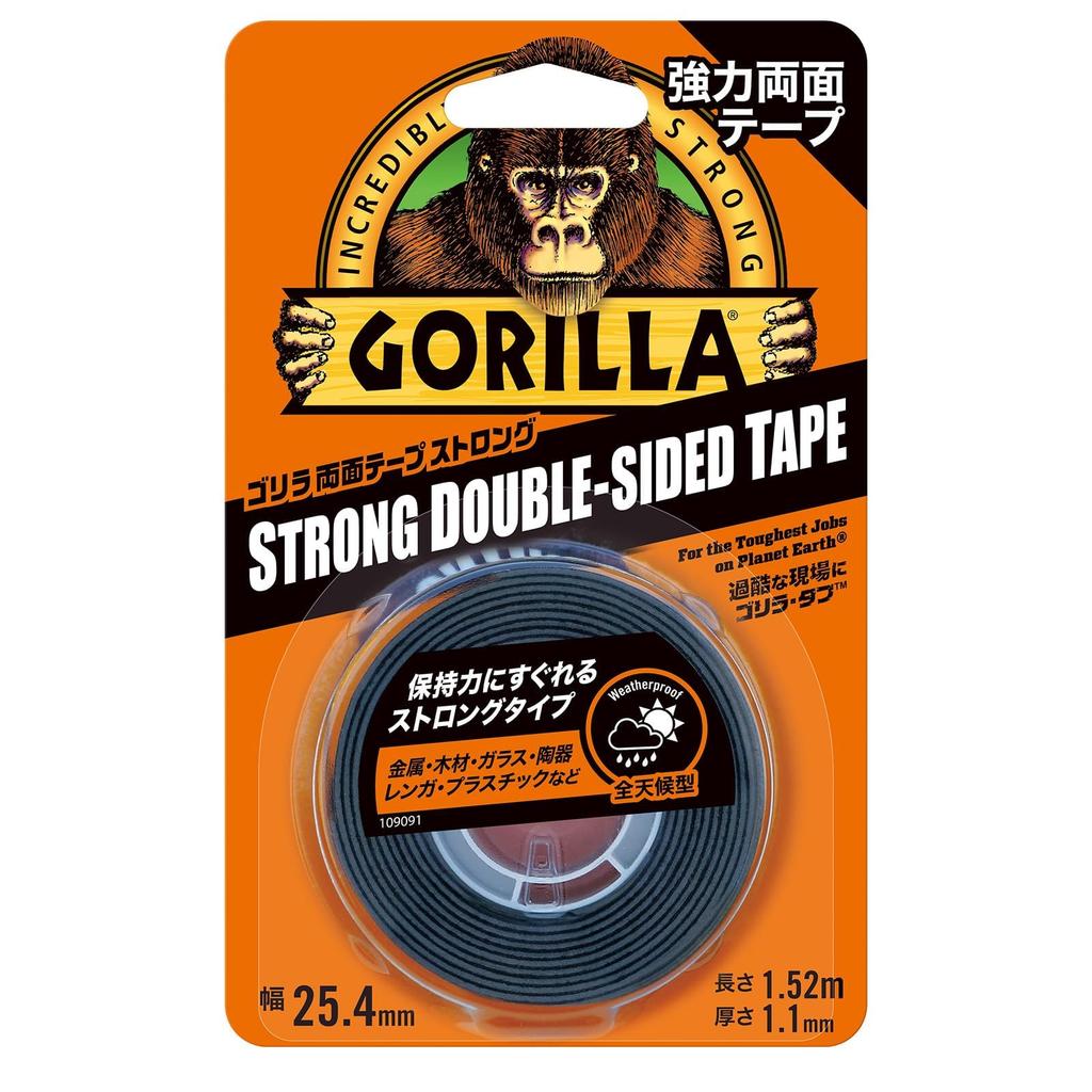 KURE Gorilla x 1779 (Kure Industries) Double-Sided Tape, Strong, 25.4mm 1.52m,