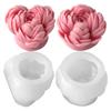 Peony Flower Candle Mould Silicone Molds Ornament Molds Castings Molds Handmade Plasters Molds Craft Supplies