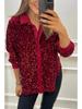 2024 Autumn/Winter Fashion Loose Long Sleeve Sequin Shirt