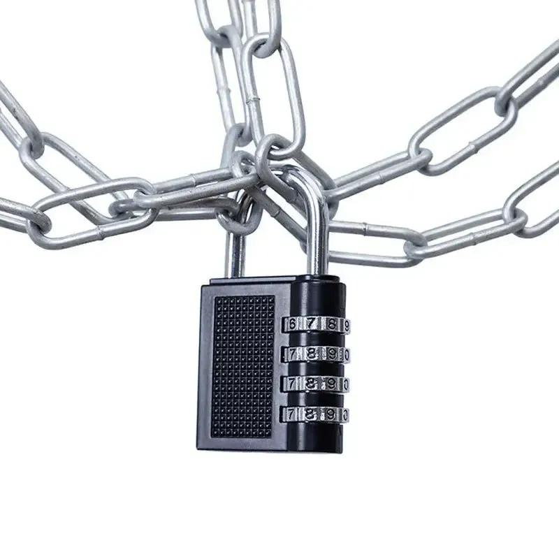 Heavy Duty 4 Dial Digit Combination Lock Weatherproof Security Padlock Outdoor Gym Locker Safely Code Lock Black 80 X 43 X 14mm