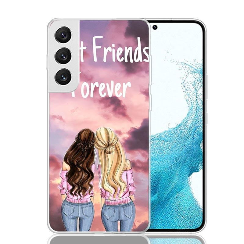 

Girls Bff Best Friends Forever Phone Case For Samsung Galaxy S26 Ultra S23 S24 S25 Edge S20 FE S21 S22 Plus Soft Print Shell Cov Samsung S20 Ultra