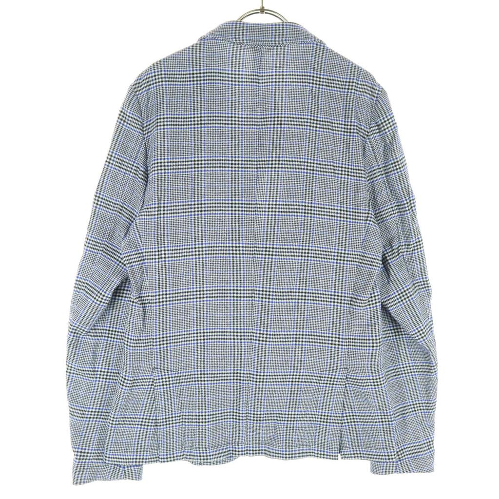 unused GREY DANIELE ALESSANDRINI Check Pattern Long sleeve tailored jacket Men's Used