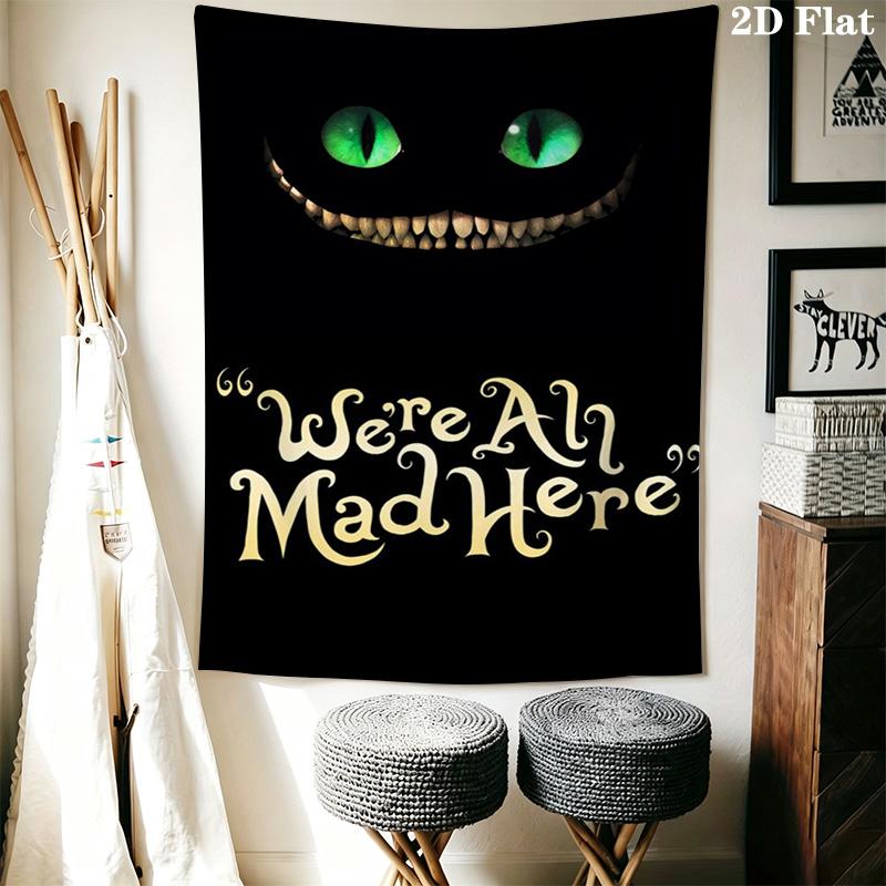 Dark, Evil Cat Pattern Home Decor Tapestry, Wall Hanging, Decorative RV Wall Cloth.ZGT0914203