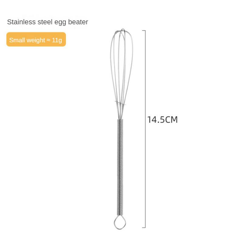 

Маленький и изысканный венчик для взбивания сливок с пружинной ручкой из нержавеющей стали, четырехцветный, бытовая техника, ручной венчик для взбивания яиц 17 г 11 г