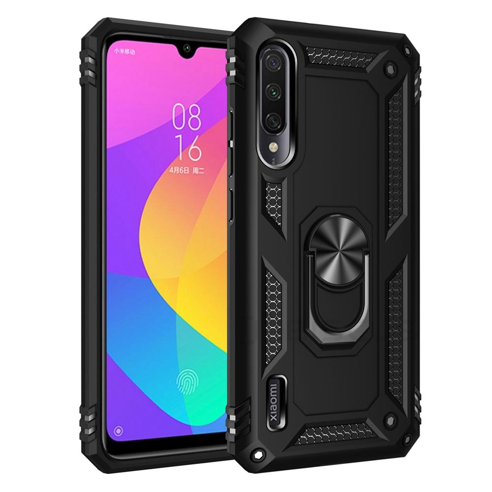 Luxury Armor Soft Shockproof Case For Xiaomi Mi A3 Silicone Bumper Hard Cover For Xiaomi Mi CC9e Metal Ring Cases