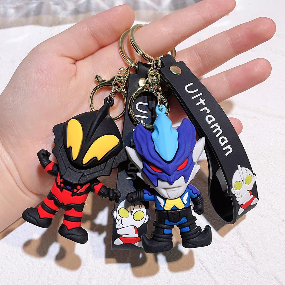 Adorable Ultraman Keychain Silicone Accessories For Backpack And Christmas Tree